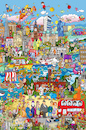 Cartoon: London Wimmelbild (small) by sabine voigt tagged london,wimmelbild,brexit,buckingham,tower,pauls,nelson,big,ben,potter,beatles,holmes,twist,dickens,paddington,londinum,themse,tate,bulldog