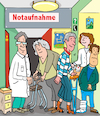 Cartoon: Notaufnahme Krankenhaus (small) by sabine voigt tagged wimmelbild,krankenhaus,hospital,kinderkrankenhaus,geburt,baby,krank,gesund,therapie,operation,clown,notaufnahme,unfall,anmeldung,gips,rollstuhl,geriatrie,op,radiologie,patient,krankenkasse