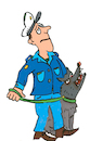 Cartoon: Polizei Polizist (small) by sabine voigt tagged polizei,polizist,hundeführer,und,exekutive,verbrecher,dien,staat,staatsgewalt