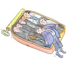 Cartoon: sardinen dose büro (small) by sabine voigt tagged sardinen,dose,büro,arbeit,geschäft,firma,stress,arbeitszeiten,chef,angestellter,gewerkschaft,tarif,krankmeldung,krankenstand,krankheit,alltag,frustration