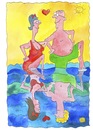 Cartoon: senioren liebe (small) by sabine voigt tagged senioren,liebe,paar,oma,opa,partnerschaft,ehe