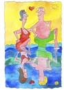 Cartoon: senioren liebe (small) by sabine voigt tagged senioren,liebe,paar,oma,opa,partnerschaft,ehe