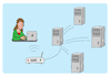 Cartoon: Server Internet (small) by sabine voigt tagged computer,internet,serverfarm,server,energie,backup,klimawandel,biodiversität,energieverbrauch,crypto,jugendbuch,bitcoin,umwelt