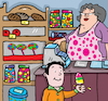 Cartoon: tante emma laden (small) by sabine voigt tagged laden,emma,dorf,geschäft,nostalgie,bonbons,shop,verkauf,kiosk,späti