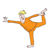 Cartoon: Yoga asana (small) by sabine voigt tagged yoga,asana,sport,übung,turnen,hobby,meditation,entspannung,prävention,bewegung,gesundheit,wellness,therapie,fitness