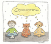 Cartoon: yoga meditation (small) by sabine voigt tagged yoga,meditation,asana,entspannung,wellness,gesundheit,zen,om,esotherik,religion