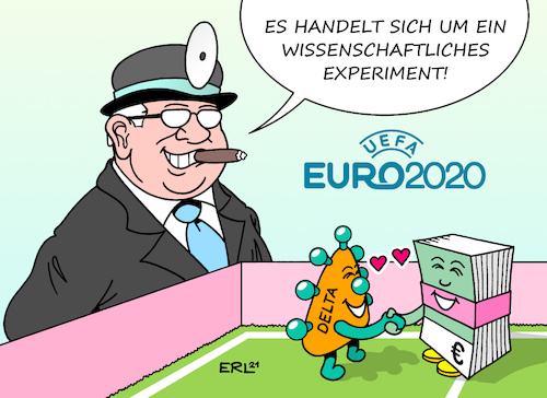 Cartoon: ... zum Thema Vermehrung. (medium) by Erl tagged politik,corona,virus,pandemie,covid19,herbst,vierte,welle,delta,variante,sport,fußball,europameisterschaft,em,uefa,zuschauer,gefahr,ansteckung,hotspot,experiment,geldgier,geld,karikatur,erl,politik,corona,virus,pandemie,covid19,herbst,vierte,welle,delta,variante,sport,fußball,europameisterschaft,em,uefa,zuschauer,gefahr,ansteckung,hotspot,experiment,geldgier,geld,karikatur,erl