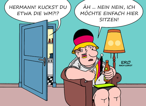 Cartoon: Aber irgendetwas machst du doch! (medium) by Erl tagged politik,sport,fußball,weltmeisterschaft,wm,2022,katar,qatar,korruption,diktatur,menschenrechte,gleichberechtigung,meinungsfreiheit,pressfreiheit,demokratie,mit,füßen,getreten,boykott,heimlich,anschauen,fernsehen,sitzen,sketch,loriot,karikatur,erl,politik,sport,fußball,weltmeisterschaft,wm,2022,katar,qatar,korruption,diktatur,menschenrechte,gleichberechtigung,meinungsfreiheit,pressfreiheit,demokratie,mit,füßen,getreten,boykott,heimlich,anschauen,fernsehen,sitzen,sketch,loriot,karikatur,erl