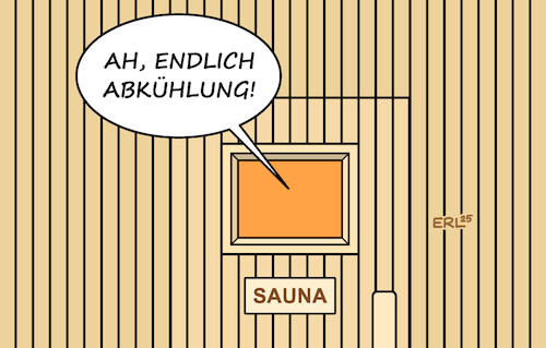 Cartoon: Abkühlung (medium) by Erl tagged politik,klima,klimawandel,erderwärmung,wetter,hitze,hitzewelle,abkühlung,sauna,karikatur,erl,politik,klima,klimawandel,erderwärmung,wetter,hitze,hitzewelle,abkühlung,sauna,karikatur,erl