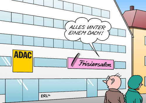 Cartoon: ADAC (medium) by Erl tagged adac,leserwahl,manipulation,frisieren,zahlen,gelber,engel,auto,beliebtheit,automobilclub,geschäft,geschäfte,dach,frisiersalon,kamm,image,schaden,glaubwürdigkeit,karikatur,erl,adac,leserwahl,manipulation,frisieren,zahlen,gelber,engel,auto,beliebtheit,automobilclub,geschäft,geschäfte,dach,frisiersalon,kamm,image,schaden,glaubwürdigkeit