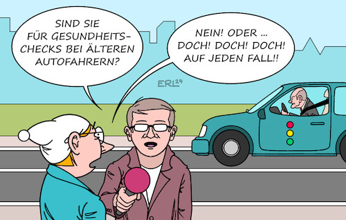 Ältere Autofahrer