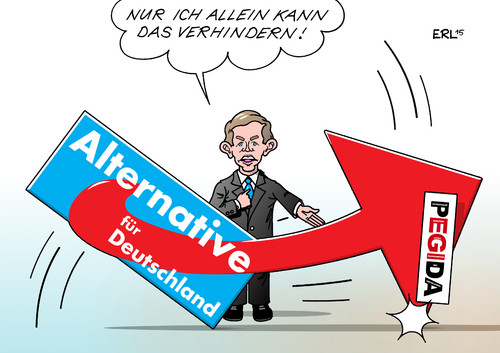 Cartoon: AfD (medium) by Erl tagged afd,alternative,für,deutschland,partei,rechtspopulismus,vorsitz,bernd,lucke,alleinherrschaft,kritiker,gauland,petry,flirt,pegida,rechtsextremismus,kippen,karikatur,erl,afd,alternative,für,deutschland,partei,rechtspopulismus,vorsitz,bernd,lucke,alleinherrschaft,kritiker,gauland,petry,flirt,pegida,rechtsextremismus,kippen