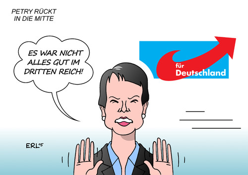 Cartoon: AfD (medium) by Erl tagged afd,alternative,für,deutschland,partei,parteitag,rechtspopulismus,rechtsextremismus,frauke,petry,mitte,asyl,flüchtlinge,terror,drittes,reich,karikatur,erl,afd,alternative,für,deutschland,partei,parteitag,rechtspopulismus,rechtsextremismus,frauke,petry,mitte,asyl,flüchtlinge,terror,drittes,reich,karikatur,erl