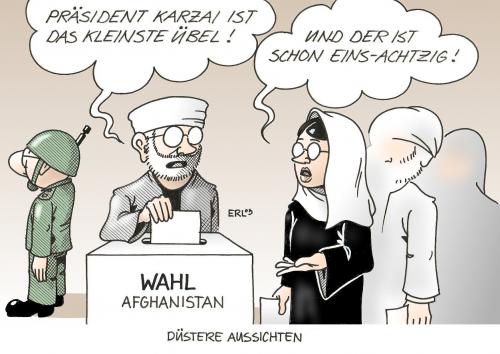 Cartoon: Afghanistan (medium) by Erl tagged afghanistan,wahl,karzai,präsident,kleinstes,übel,einsachtzig,wahlurne,körpergröße,afghanistan,wahl,wahlen,karzai,präsident,übel,einsachtzig,wahlurne,körpergröße,urne,wähler