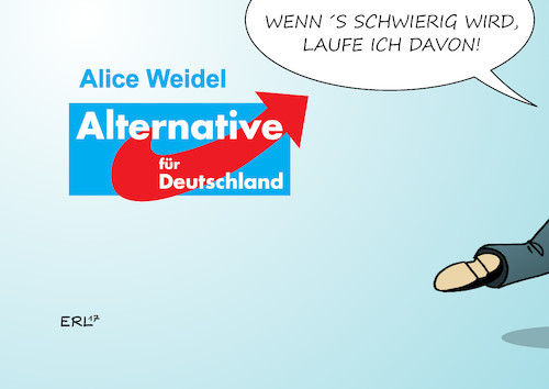 Cartoon: Alice Weidel (medium) by Erl tagged alice,weidel,politikerin,afd,rechtspopulismus,rechtsextremismus,gast,talkshow,talkrunde,disput,andreas,scheuer,csu,abgang,verlassen,studio,fernsehstudio,flucht,schwierigkeit,karikatur,erl,alice,weidel,politikerin,afd,rechtspopulismus,rechtsextremismus,gast,talkshow,talkrunde,disput,andreas,scheuer,csu,abgang,verlassen,studio,fernsehstudio,flucht,schwierigkeit,karikatur,erl