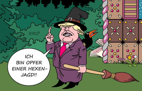 Cartoon: Anklage gegen Trump (medium) by Erl tagged politik,usa,ex,präsident,donald,trump,anklage,besitz,geheimdokumente,dokumente,geheim,verteidigung,hexenjagd,kampagne,gegner,wald,hexe,besen,rabe,hexenhäuschen,lebkuchen,karikatur,erl,politik,usa,ex,präsident,donald,trump,anklage,besitz,geheimdokumente,dokumente,geheim,verteidigung,hexenjagd,kampagne,gegner,wald,hexe,besen,rabe,hexenhäuschen,lebkuchen,karikatur,erl