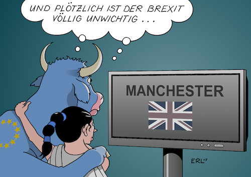 Cartoon: Anschlag (medium) by Erl tagged manchester,grossbritannien,terroranschlag,terror,anschlag,terrorismus,selbstmordattentat,konzert,frauen,kinder,jugendliche,opfer,tod,verletzung,schock,trauer,angst,schrecken,politik,brexit,nebensache,eu,europa,stier,werte,liebe,karikatur,erl,manchester,grossbritannien,terroranschlag,terror,anschlag,terrorismus,selbstmordattentat,konzert,frauen,kinder,jugendliche,opfer,tod,verletzung,schock,trauer,angst,schrecken,politik,brexit,nebensache,eu,europa,stier,werte,liebe,karikatur,erl