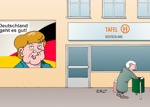 Cartoon: Arm und reich (medium) by Erl tagged politik,gesellschaft,armut,reichtum,kluft,schere,größer,arm,reich,bericht,oxfam,wirtschaft,finanzen,geld,verteilung,deutschland,merkel,tafel,karikatur,erl,politik,gesellschaft,armut,reichtum,kluft,schere,größer,arm,reich,bericht,oxfam,wirtschaft,finanzen,geld,verteilung,deutschland,merkel,tafel,karikatur,erl