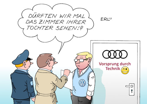 Cartoon: Audi (medium) by Erl tagged vw,tochter,audi,abgasskandal,dieselgate,diesel,abgase,test,manipulation,software,schummelsoftware,betrug,täuschung,verbraucher,behörden,auto,autobauer,razzia,staatsanwalt,polizei,hausdurchsuchung,vorsprung,durch,technik,zwinkern,emoticon,karikatur,erl,vw,tochter,audi,abgasskandal,dieselgate,diesel,abgase,test,manipulation,software,schummelsoftware,betrug,täuschung,verbraucher,behörden,auto,autobauer,razzia,staatsanwalt,polizei,hausdurchsuchung,vorsprung,durch,technik,zwinkern,emoticon,karikatur,erl