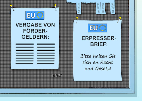 Cartoon: Aus Sicht der poln. Regierung (medium) by Erl tagged politik,europäische,union,polen,justiz,instrument,regierung,pis,urteil,verfassungsgericht,nationales,recht,vor,eu,sanktionen,gesetz,erpressung,konflikt,spaltung,polexit,schwarzes,brett,karikatur,erl,politik,europäische,union,polen,justiz,instrument,regierung,pis,urteil,verfassungsgericht,nationales,recht,vor,eu,sanktionen,gesetz,erpressung,konflikt,spaltung,polexit,schwarzes,brett,karikatur,erl