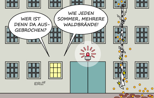 Cartoon: Ausbrüche (medium) by Erl tagged politik,klima,klimawandel,erderwärmung,extremwetter,hitze,waldbrände,ausbruch,gefängnis,karikatur,erl,politik,klima,klimawandel,erderwärmung,extremwetter,hitze,waldbrände,ausbruch,gefängnis,karikatur,erl