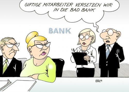 Cartoon: Bad Bank (medium) by Erl tagged bad,bank,finanzkrise,giftpapiere,mitarbeiter,cartoon,cartoons,bank,banken,bad bank,finanzkrise,giftig,papiere,mitarbeiter,angestellte,job,arbeit,geld,finanzen,wirtschaft,wirtschaftskrise,bad