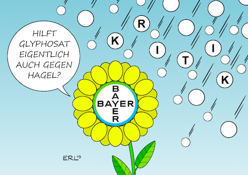 Cartoon: Bayer-Aktionäre (medium) by Erl tagged politik,wirtschaft,pharmaindustrie,pharmakonzern,bayer,ag,übernahme,monsanto,pflanzengift,glyphosat,verdacht,krebserregend,schadensersatz,usa,prozesse,kosten,hauptversammlung,kritik,aktionäre,hagel,blume,karikatur,erl,politik,wirtschaft,pharmaindustrie,pharmakonzern,bayer,ag,übernahme,monsanto,pflanzengift,glyphosat,verdacht,krebserregend,schadensersatz,usa,prozesse,kosten,hauptversammlung,kritik,aktionäre,hagel,blume,karikatur,erl