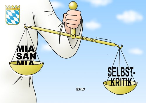 Cartoon: Bayerische Justiz (medium) by Erl tagged justiz,justitia,bayern,waage,mia,san,selbstgerechtigkeit,selbstkritik,fall,gustl,mollath,frau,schwarzgeld,psychiatrie,gericht,freilassung,verfahren,wiederaufnahmeverfahren,justiz,justitia,bayern,waage,mia,san,selbstgerechtigkeit,selbstkritik,fall,gustl,mollath,frau,schwarzgeld,psychiatrie,gericht,freilassung,verfahren,wiederaufnahmeverfahren