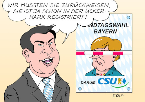 Bayernwahl ohne Merkel Bayernwahl ohne Merkel