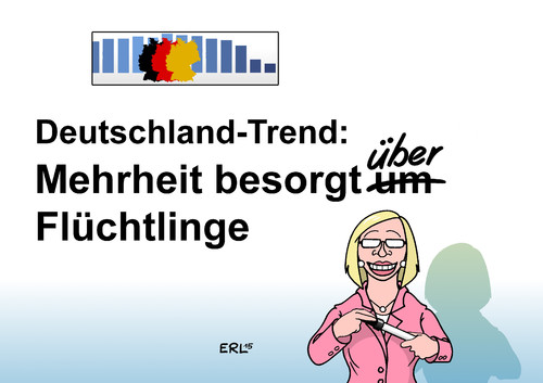 Cartoon: Besorgnis Flüchtlinge (medium) by Erl tagged flüchtlinge,europa,eu,deutschland,willkommen,offenheit,alltag,stimmung,rechtspopulismus,csu,cdu,trend,umkehr,angst,abschottung,meinungsforschung,ard,karikatur,erl,flüchtlinge,europa,eu,deutschland,willkommen,offenheit,alltag,stimmung,rechtspopulismus,csu,cdu,trend,umkehr,angst,abschottung,meinungsforschung,ard,karikatur,erl