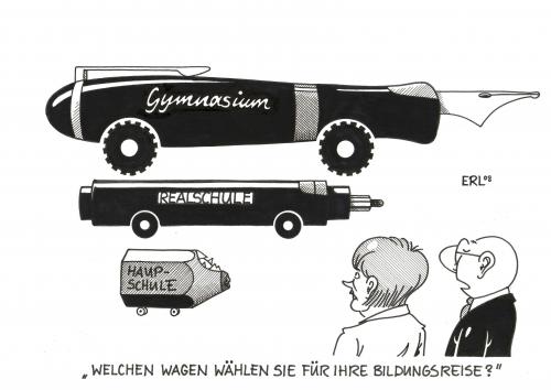 Cartoon: Bildungsreise (medium) by Erl tagged bildungsreise,merkel,bundeskanzlerin,kanzlerin,bildung,reise,gymnasium,realschule,hauptschule,wagen,gefährt,füller,füllfederhalter,filzstift,fineliner,bleistift,buntstift,bildungsreise,angela merkel,bundeskanzlerin,kanzlerin,bildung,reise,gymnasium,realschule,hauptschule,wagen,gefährt,füller,füllfederhalter,filzstift,fineliner,bleistift,buntstift,stift,bildungssystem,schule,verhältnisse,bildungssituation,marketing,hochschulen,politikerin,angela,merkel