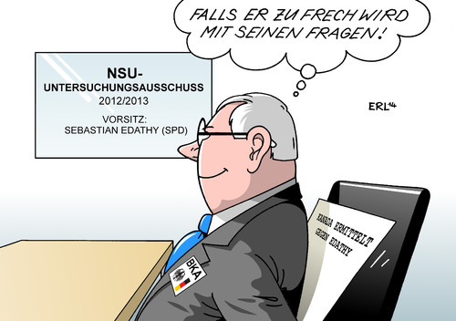 Cartoon: BKA Edathy (medium) by Erl tagged bka,bundeskriminalamt,nsu,untersuchungsausschuss,vorsitz,sebastian,edathy,fotos,kinder,nackt,kanada,ermittlung,wissen,hinterhand,fragen,bka,bundeskriminalamt,nsu,untersuchungsausschuss,vorsitz,sebastian,edathy,fotos,kinder,nackt,kanada,ermittlung,wissen,hinterhand,fragen