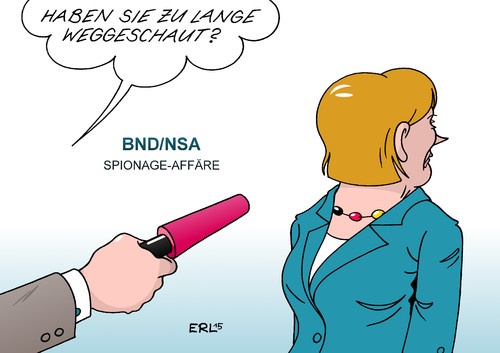 Cartoon: BND NSA Merkel (medium) by Erl tagged bnd,nsa,geheimdienst,deutschland,usa,zusammenarbeit,spionage,kontrolle,bundeskanzleramt,kanzleramt,bundeskanzlerin,angela,merkel,wegschauen,hals,genick,wissen,geheimhaltung,erinnerung,karikatur,erl,bnd,nsa,geheimdienst,deutschland,usa,zusammenarbeit,spionage,kontrolle,bundeskanzleramt,kanzleramt,bundeskanzlerin,angela,merkel,wegschauen,hals,genick,wissen,geheimhaltung,erinnerung