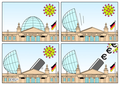 Cartoon: Bundestag (medium) by Erl tagged politik,coronakrise,coronavirus,covid19,krankheit,infektion,corona,kontaktverbot,verbot,veranstaltungen,schließung,geschäfte,bundestag,beschluss,hilfe,hilfspakete,wirtschaft,gesundheit,euro,karikatur,erl,politik,coronakrise,coronavirus,covid19,krankheit,infektion,corona,kontaktverbot,verbot,veranstaltungen,schließung,geschäfte,bundestag,beschluss,hilfe,hilfspakete,wirtschaft,gesundheit,euro,karikatur,erl