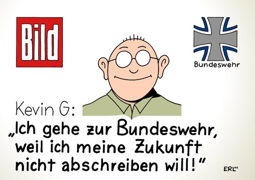 Cartoon: Bundeswehr Werbung (medium) by Erl tagged bundeswehr,wehrpflicht,abschaffung,freiwillig,berufsarmee,werbung,bild,zeitung,guttenberg,verteidigungsminister,doktorarbeit,plagiat,abschreiben,titel,rückgabe,bundeswehr,wehrpflicht,abschaffung,freiwillig,berufsarmee,werbung,bild,zeitung,guttenberg,verteidigungsminister,doktorarbeit,plagiat