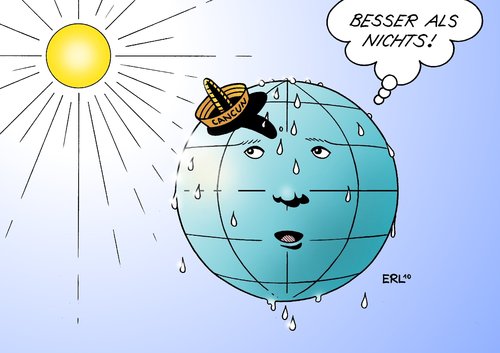 Cartoon: Cancun (medium) by Erl tagged celsius,grad,sombrero,schatten,sonne,mager,ergebnis,konferenz,erderwärmung,klimawandel,klimagipfel,klima,cancun,cancun,mexiko,klima,klimagipfel,klimakonferenz,konferenz,verhandlung,umweltminister,globale erwärmung,china,bolivien,usa,deutschland,erwärmung,wasser,meeresspiegel,abkommen,kontrolle,klimawandel,umwelt,globale