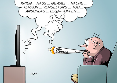 Cartoon: Cannabis (medium) by Erl tagged cannabis,schmerztherapie,schmerz,therapie,patient,eigenanbau,urteil,gericht,nachrichten,krieg,hass,gewalt,rache,vergeltung,tod,terror,blut,opfer,anschlag,fernsehen,joint,cannabis,schmerztherapie,schmerz,therapie,patient,eigenanbau,urteil,gericht,nachrichten,krieg,hass,gewalt,rache,vergeltung,tod,terror,blut,opfer,anschlag,fernsehen,joint