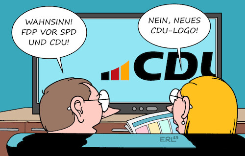 Cartoon: CDU-Logo (medium) by Erl tagged politik,partei,cdu,logo,neu,spd,fdp,deutschland,flagge,farben,schwarz,rot,gold,türkis,nachrichten,fernsehen,karikatur,erl,politik,partei,cdu,logo,neu,spd,fdp,deutschland,flagge,farben,schwarz,rot,gold,türkis,nachrichten,fernsehen,karikatur,erl