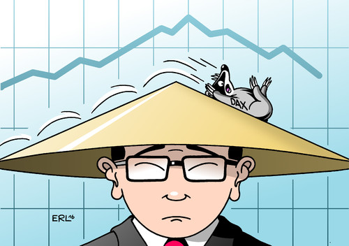 Cartoon: China DAX (medium) by Erl tagged china,börse,kurssturz,auswirkung,welt,deutschland,dax,zehntausend,punkte,marke,fall,finanzen,geld,gewinn,verlust,anleger,aktien,dachs,karikatur,erl,china,börse,kurssturz,auswirkung,welt,deutschland,dax,zehntausend,punkte,marke,fall,finanzen,geld,gewinn,verlust,anleger,aktien,dachs,karikatur,erl