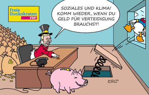 Cartoon: Dagobert Lindner (medium) by Erl tagged politik,bundesregierung,ampel,spd,grüne,fdp,finanzminister,christian,lindner,geld,knapp,soziales,klima,klimaschutz,spielraum,verteidigung,dagobert,duck,geizkragen,geizhals,neffe,donald,katapult,rauswurf,karikatur,erl,politik,bundesregierung,ampel,spd,grüne,fdp,finanzminister,christian,lindner,geld,knapp,soziales,klima,klimaschutz,spielraum,verteidigung,dagobert,duck,geizkragen,geizhals,neffe,donald,katapult,rauswurf,karikatur,erl