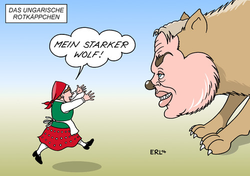 Cartoon: Das ungarische Rotkäppchen (medium) by Erl tagged rotkäppchen,stark,wolf,machthunger,macht,nationalistisch,konservativ,rechts,orban,viktor,wahl,ungarn,ungarn,wahl,viktor,orban,rechts,konservativ,nationalistisch,macht,machthunger,wolf,stark,rotkäppchen