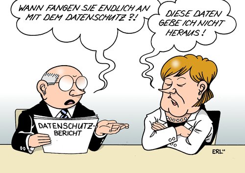 Cartoon: Datenschutz (medium) by Erl tagged datenschutz,bericht,beauftragter,datenschutzbeauftragter,schaar,kritik,regierung,merkel,bundeskanzlerin,koalition,schwarz,gelb,cdu,csu,fdp,daten,herausgabe,bericht,beauftragter,datenschutzbeauftragter,schaar,kritik,regierung,bundeskanzlerin,koalition,schwarz,gelb,cdu,csu,fdp,daten,herausgabe,datenschutz