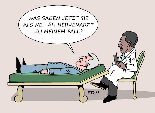 Cartoon: Der Fall Boris Palmer (medium) by Erl tagged politik,politiker,oberbürgermeister,tübingen,boris,palmer,entgleisung,rassismus,wort,judenstern,konsequenz,austritt,bündnis90,die,grünen,therapie,hilfe,psychotherapie,nervenarzt,karikatur,erl,politik,politiker,oberbürgermeister,tübingen,boris,palmer,entgleisung,rassismus,wort,judenstern,konsequenz,austritt,bündnis90,die,grünen,therapie,hilfe,psychotherapie,nervenarzt,karikatur,erl