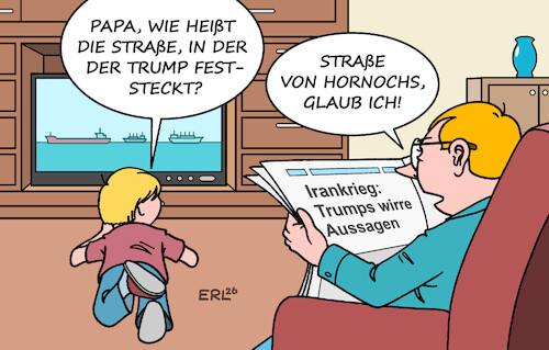Cartoon: Der Name der Straße (medium) by Erl tagged politik,usa,trump,krieg,iran,strategie,ziele,wirr,straße,von,hormus,ölhandel,blockade,anstieg,ölpreis,karikatur,erl,der,politik,usa,trump,krieg,iran,strategie,ziele,wirr,straße,von,hormus,ölhandel,blockade,anstieg,ölpreis,karikatur,erl
