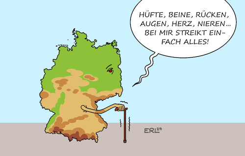 Deutschland geht am Stock Deutschland geht am Stock