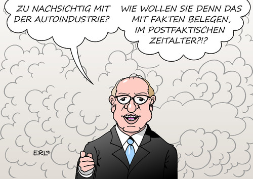 Cartoon: Dobrindt (medium) by Erl tagged erl,karikatur,jahres,des,wort,zeitalter,postfaktisches,nebel,fakten,mangelhaft,überprüfung,kontrolle,strafen,verbrauch,abgase,software,test,manipulation,dieselgate,abgasskandal,abgasaffäre,autoindustrie,nachsicht,dobrindt,alexander,verkehrsminister,verkehrsminister,alexander,dobrindt,nachsicht,autoindustrie,abgasaffäre,abgasskandal,diesel,gate,manipulation,test,software,abgase,verbrauch,strafen,kontrolle,überprüfung,mangelhaft,fakten,nebel,postfaktisches,zeitalter,wort,des,jahres,karikatur,erl