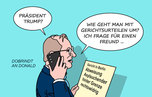 Dobrindt an Donald Dobrindt an Donald