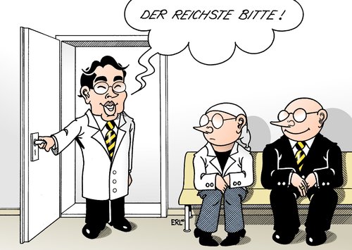 Cartoon: Dr. Rösler (medium) by Erl tagged rösler,gesundheit,gesundheitsminister,gesundheitsreform,kassenpatient,belastung,beiträge,zusatzbeiträge,solidarität,arm,reich,privat,krankenversicherung,rösler,gesundheit,gesundheitsminister,gesundheitsreform,kassenpatient,belastung,beiträge,zusatzbeiträge,solidarität,arm,reich,privat,krankenversicherung,krankenkasse