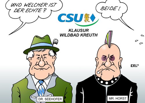Dr. Seehofer und Mr. Horst Dr. Seehofer und Mr. Horst