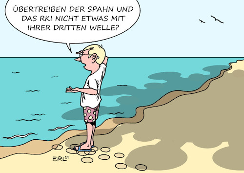 Cartoon: Dritte Welle (medium) by Erl tagged politik,corona,virus,pandemie,covid19,lockdown,lockerung,öffnung,mutationen,dritte,welle,anstieg,neuinfektionen,warnung,gesundheitsminister,jens,spahn,lothar,wieler,robert,koch,institut,rki,meer,strand,karikatur,erl,politik,corona,virus,pandemie,covid19,lockdown,lockerung,öffnung,mutationen,dritte,welle,anstieg,neuinfektionen,warnung,gesundheitsminister,jens,spahn,lothar,wieler,robert,koch,institut,rki,meer,strand,karikatur,erl